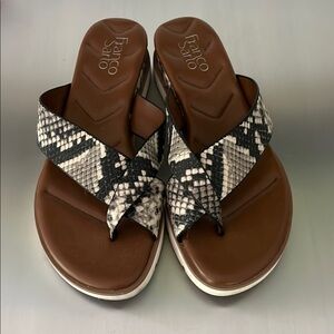 Franco Sarto Snakeskin Pattern Sandals